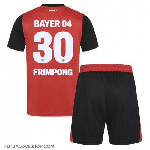 Dres Bayer Leverkusen Jeremie Frimpong #30 Domáci pre deti 2024-25 Krátky Rukáv (+ trenírky)